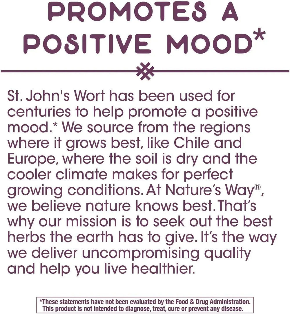 NATURE'S WAY - Nature’s Way St. John’s Wort 90 Capsulas - The Red Vitamin MX - Suplementos Alimenticios - {{ shop.shopifyCountryName }}