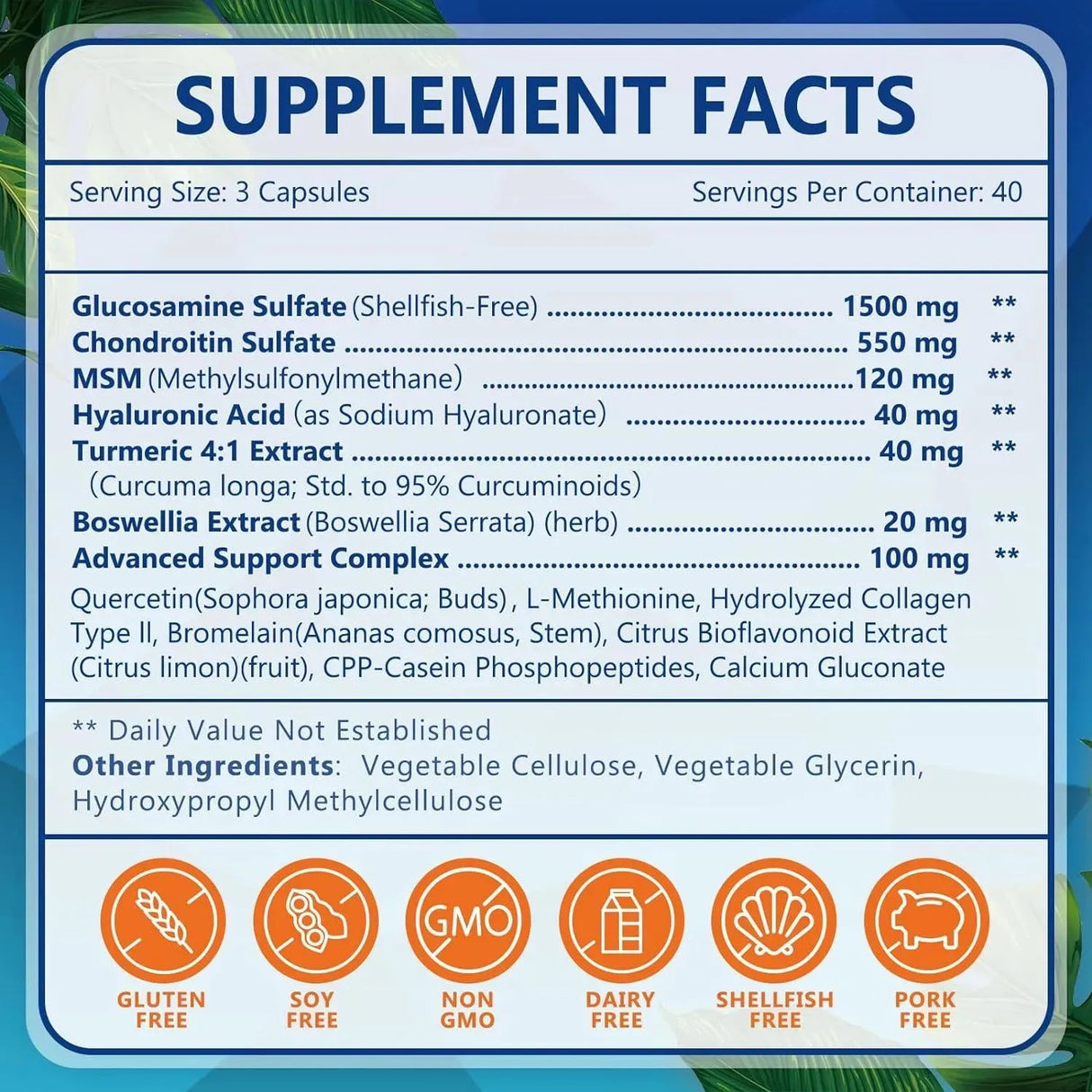 NATURE TARGET - Nature Target Glucosamine Chondroitin MSM 120 Capsulas - The Red Vitamin MX - Suplementos Alimenticios - {{ shop.shopifyCountryName }}
