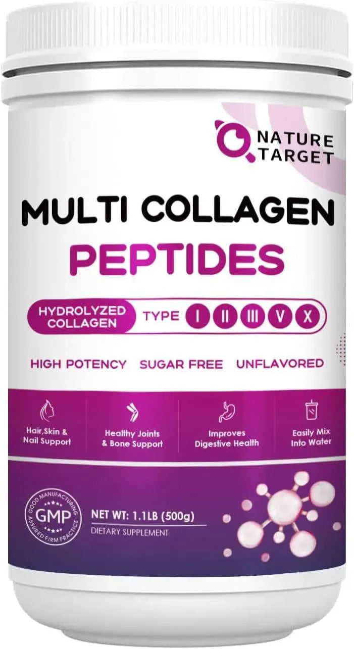 NATURE TARGET - Nature Target Multi Collagen Peptides Powder 500Gr. - The Red Vitamin MX - Suplementos Alimenticios - {{ shop.shopifyCountryName }}