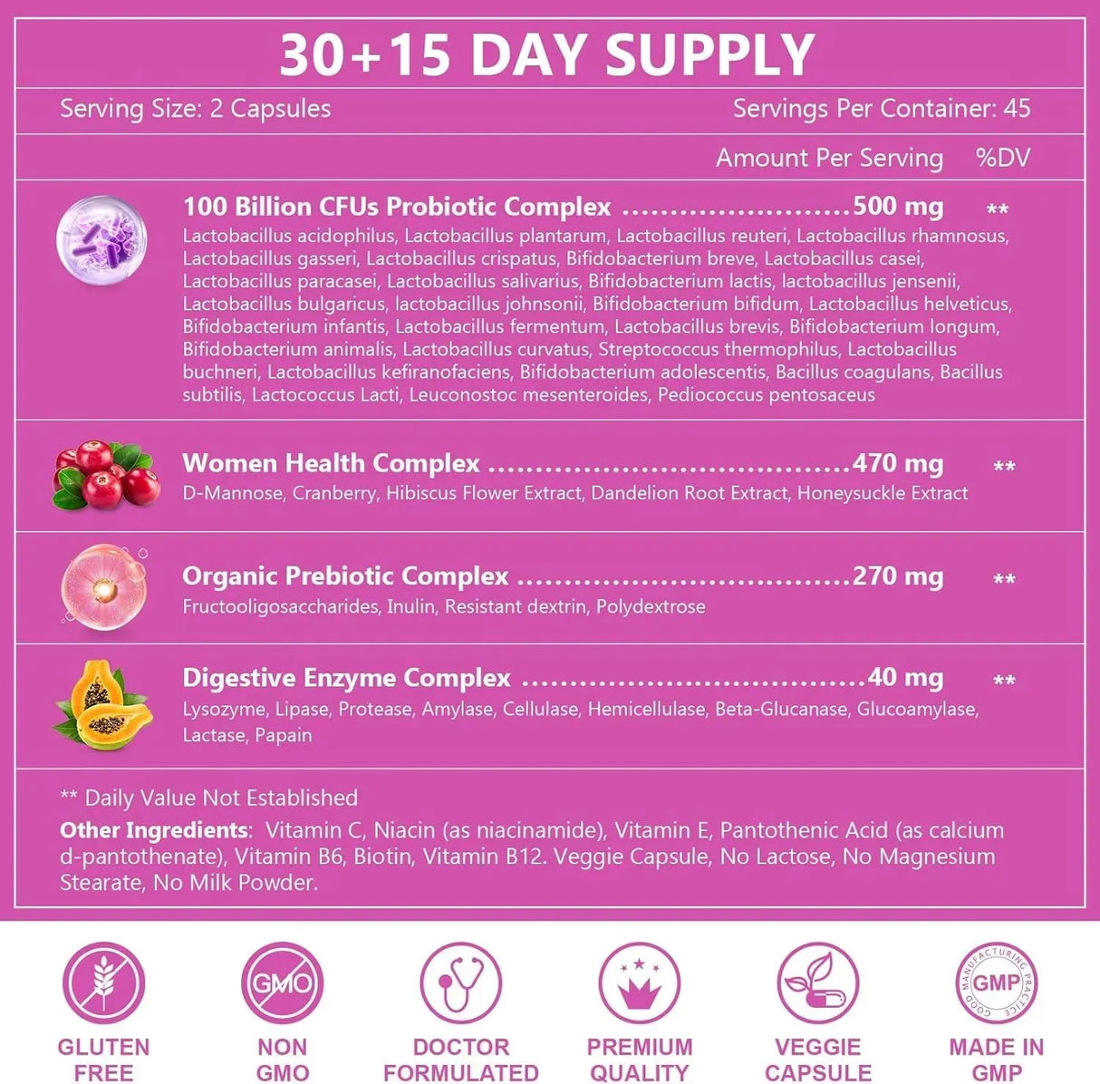 NATURE TARGET - Nature Target Probiotics for Women 100 Billion CFUs 90 Capsulas - The Red Vitamin MX - Suplementos Alimenticios - {{ shop.shopifyCountryName }}