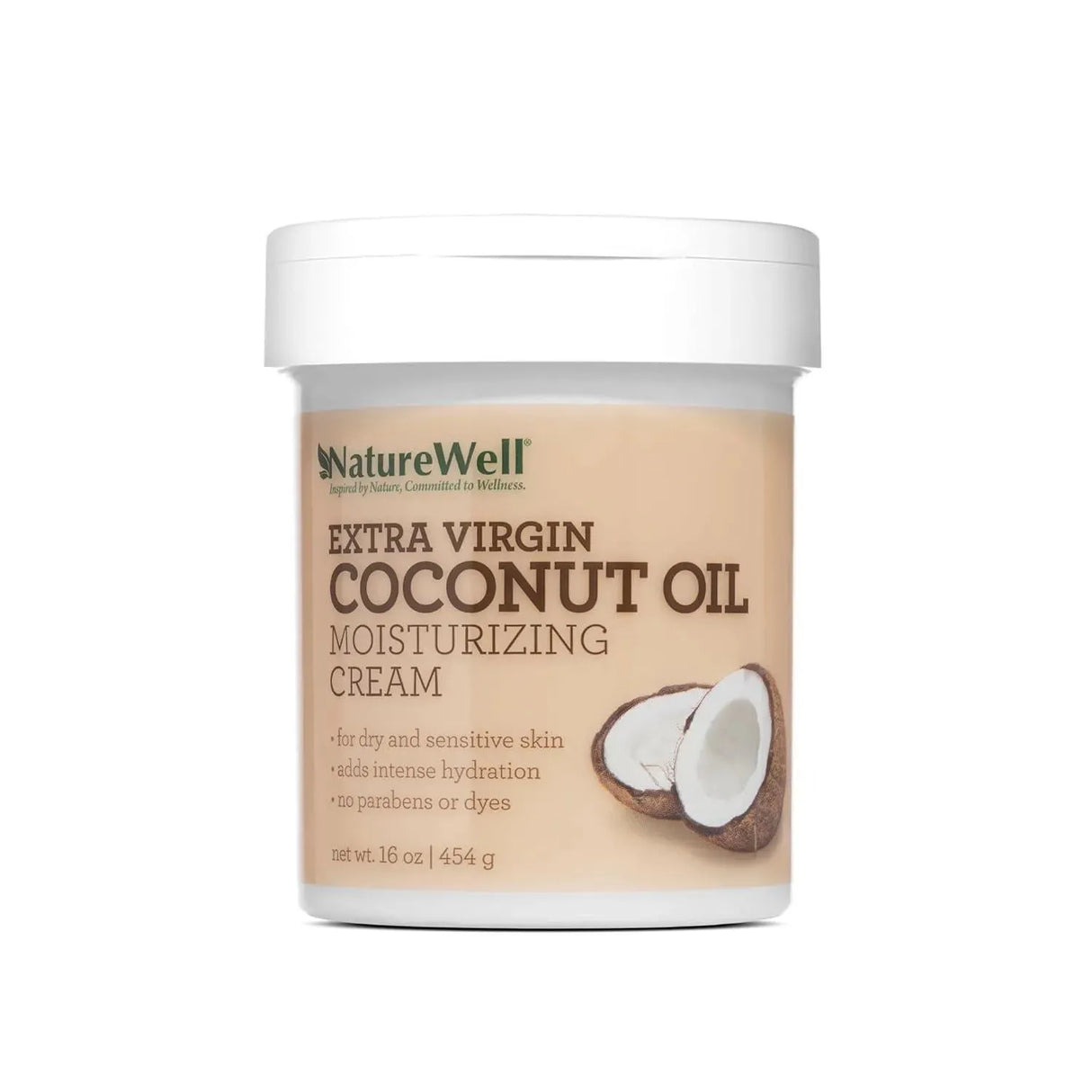 NATURE WELL - NATURE WELL Extra Virgin Coconut Oil Moisturizing Cream 454Gr. - The Red Vitamin MX - Cremas Corporales - {{ shop.shopifyCountryName }}