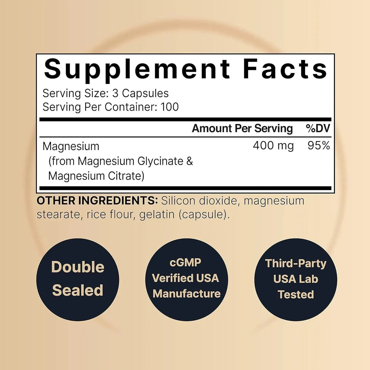 NATUREBELL - NatureBell Magnesium Complex 400Mg. Glycinate + Citrate 300 Capsulas - The Red Vitamin MX - Suplementos Alimenticios - {{ shop.shopifyCountryName }}