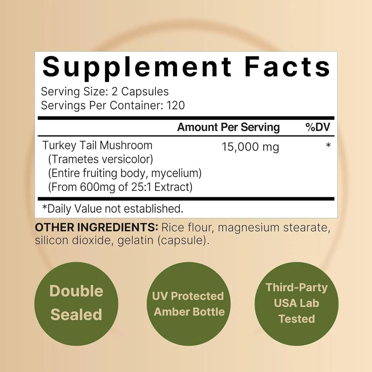 NATUREBELL - NatureBell Turkey Tail 15,000Mg. 240 Capsulas - The Red Vitamin MX - Suplementos Alimenticios - {{ shop.shopifyCountryName }}