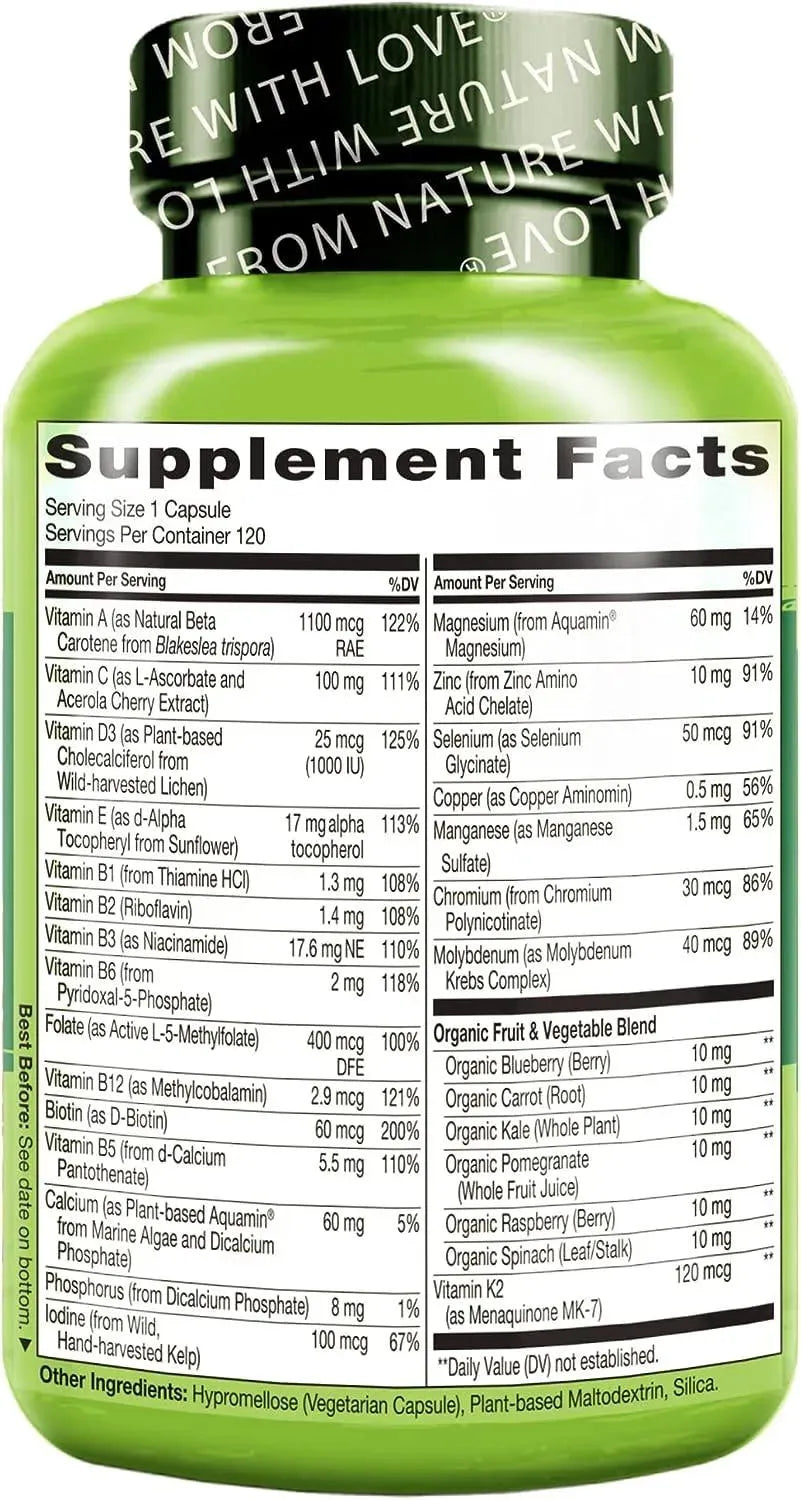 NATURELO - Naturelo One Daily Multivitamin for Men 50+ 120 Capsulas - The Red Vitamin MX - Suplementos Alimenticios - {{ shop.shopifyCountryName }}