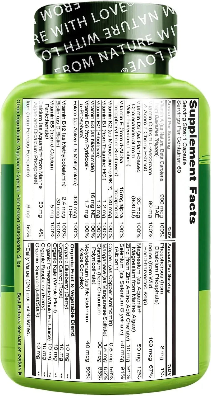 NATURELO - Naturelo One Daily Multivitamin for Women 60 Capsulas - The Red Vitamin MX - Suplementos Alimenticios - {{ shop.shopifyCountryName }}