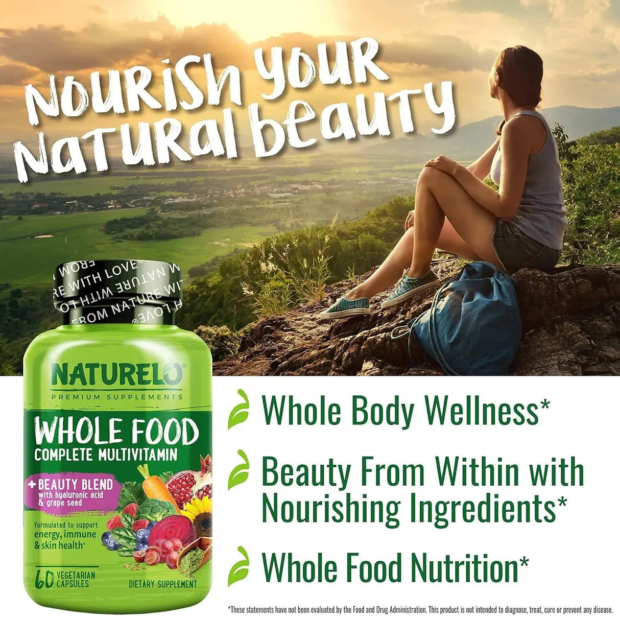 NATURELO - Naturelo Whole Food Multivitamin Beauty Blend 60 Capsulas - The Red Vitamin MX - Suplementos Alimenticios - {{ shop.shopifyCountryName }}