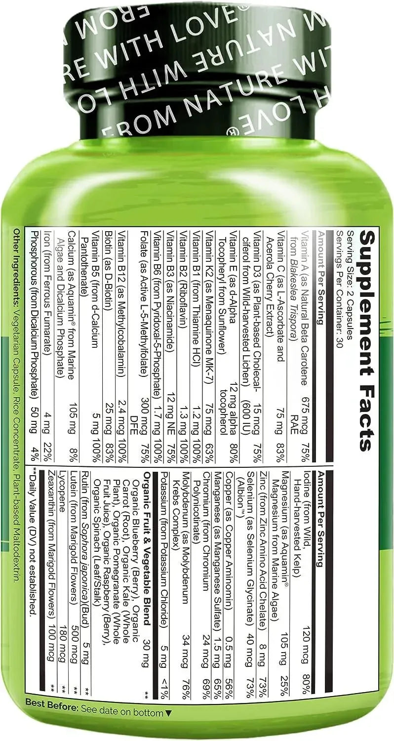 NATURELO - Naturelo Whole Food Multivitamin for Teens 60 Capsulas - The Red Vitamin MX - Suplementos Alimenticios - {{ shop.shopifyCountryName }}