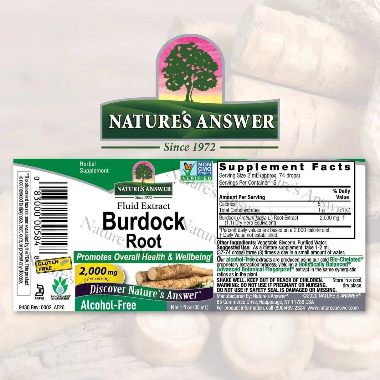 NATURE´S ANSWER - Nature's Answer Alcohol-Free Burdock Root Extract 1 Fl.Oz. - The Red Vitamin MX - Suplementos Alimenticios - {{ shop.shopifyCountryName }}