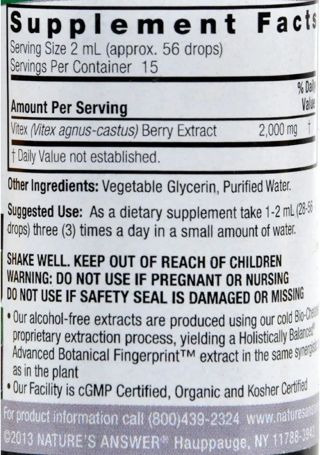 NATURE´S ANSWER - Nature's Answer Baya Casto Berry 1 Fl.Oz. - The Red Vitamin MX - Suplementos Alimenticios - {{ shop.shopifyCountryName }}
