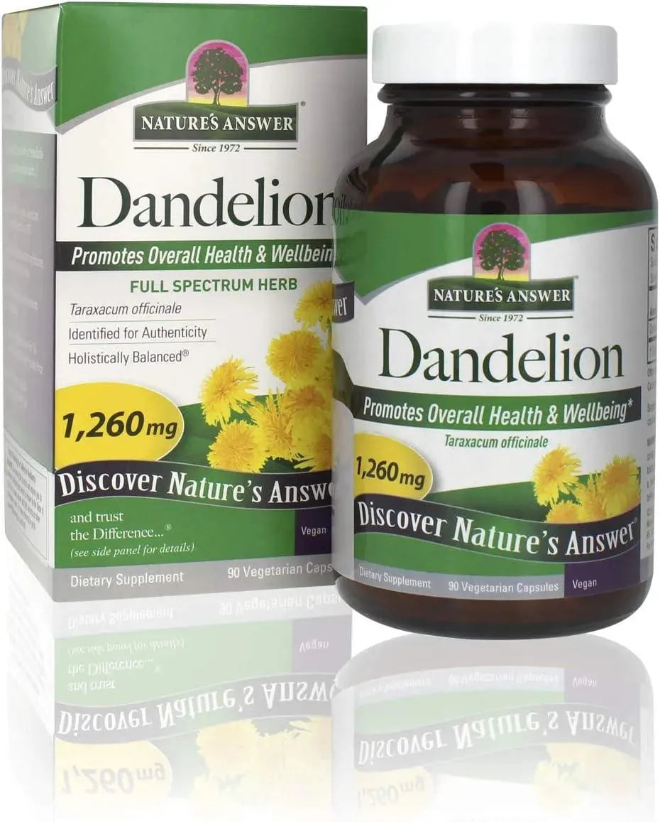 NATURE´S ANSWER - Nature's Answer Dandelion Root 1260Mg. 90 Capsulas - The Red Vitamin MX - Suplementos Alimenticios - {{ shop.shopifyCountryName }}