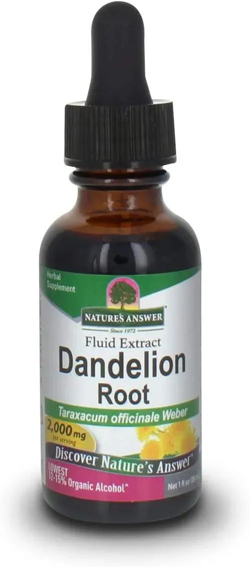 NATURE´S ANSWER - Nature's Answer Dandelion Root with Low Organic Alcohol 2000Mg. 1 Fl.Oz. - The Red Vitamin MX - Suplementos Alimenticios - {{ shop.shopifyCountryName }}