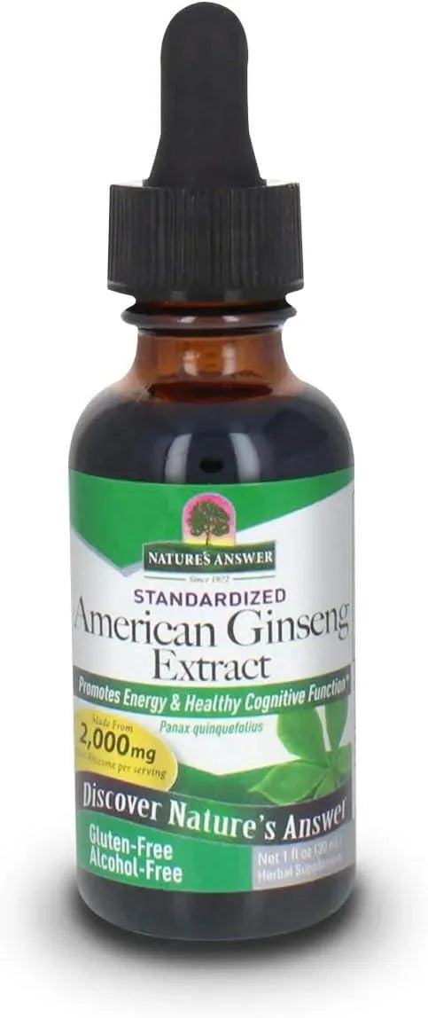 NATURE´S ANSWER - Nature's Answer Ginseng American Root 1 Fl.Oz. - The Red Vitamin MX - Suplementos Alimenticios - {{ shop.shopifyCountryName }}