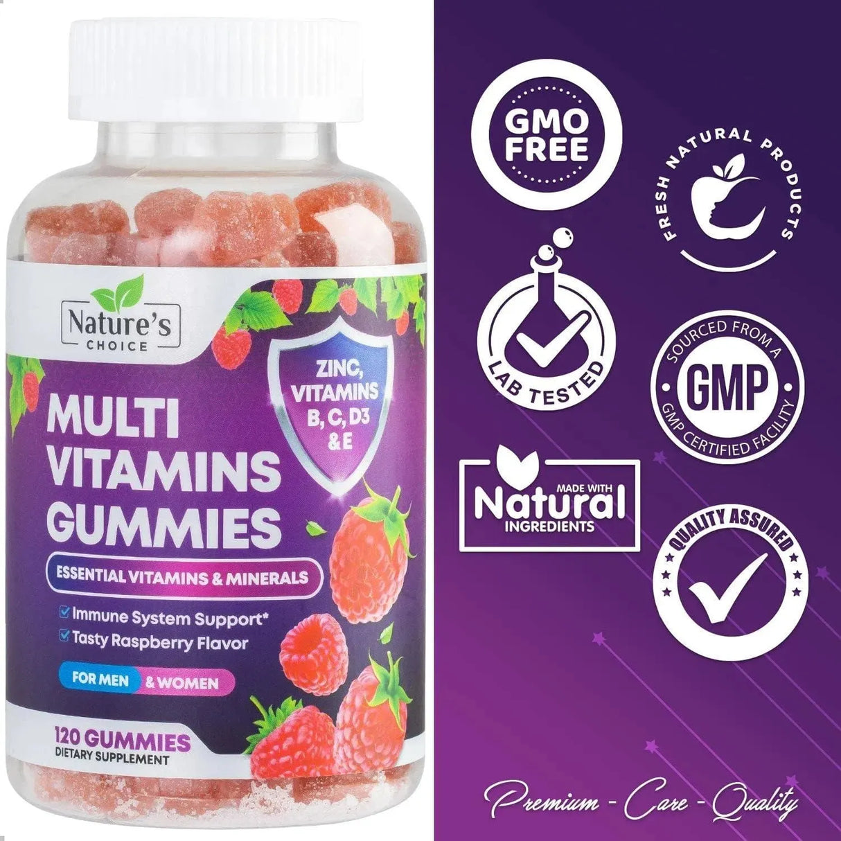NATURES CHOICE - Nature's Choice Daily Multivitamin Gummies 120 Gomitas - The Red Vitamin MX - Suplementos Alimenticios - {{ shop.shopifyCountryName }}