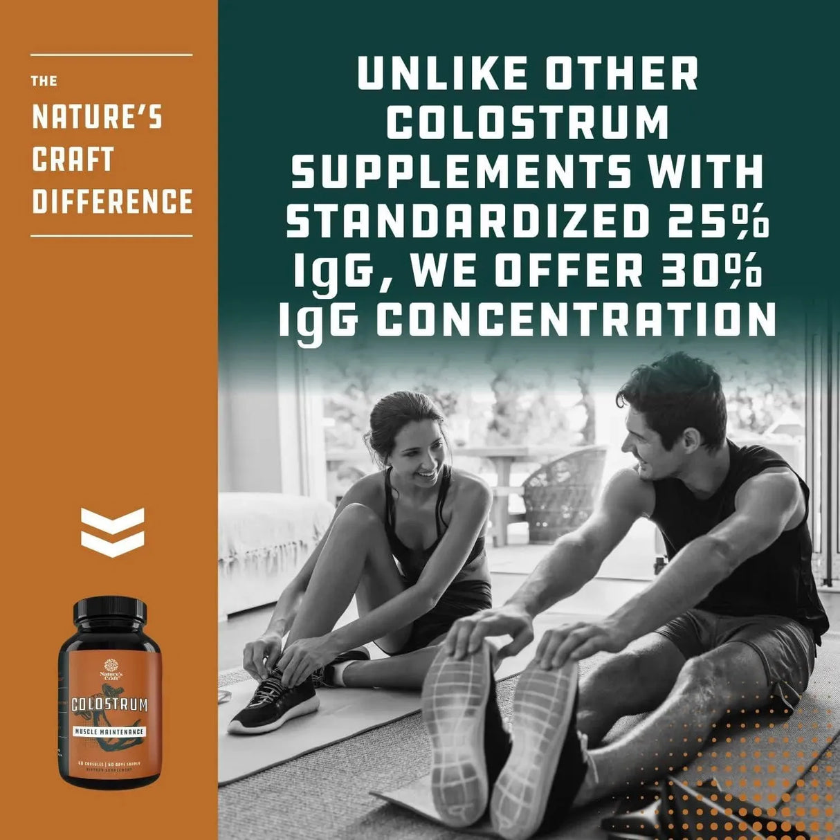 NATURES CRAFT - Natures Craft Bovine Colostrum Capsules with Immunoglobulin G 60 Capsulas - The Red Vitamin MX - Suplementos Alimenticios - {{ shop.shopifyCountryName }}
