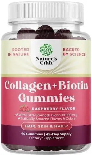 NATURES CRAFT - Natures Craft Hair Skin and Nails Gummies Biotin and Collagen 90 Gomitas - The Red Vitamin MX - Suplementos Alimenticios - {{ shop.shopifyCountryName }}