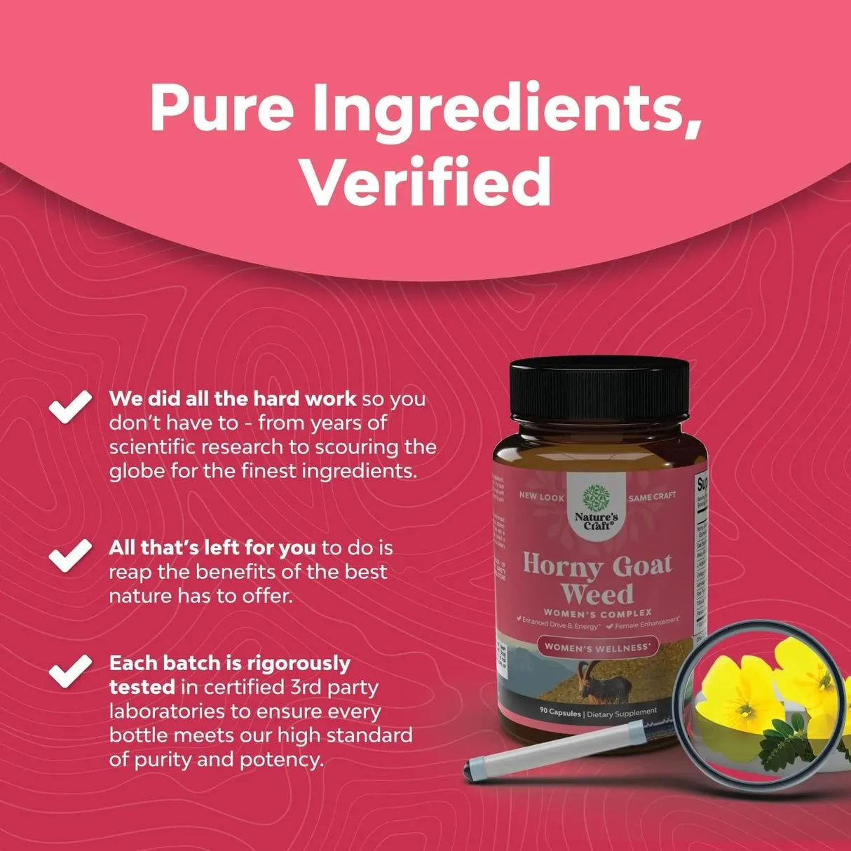 NATURES CRAFT - Natures Craft Horny Goat Weed for Women Complex 90 Capsulas - The Red Vitamin MX - Suplementos Alimenticios - {{ shop.shopifyCountryName }}