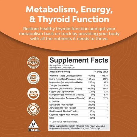 NATURES CRAFT - Natures Craft Iodine Thyroid Supplement 60 Capsulas - The Red Vitamin MX - Suplementos Alimenticios - {{ shop.shopifyCountryName }}