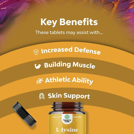 NATURES CRAFT - Natures Craft L Lysine 1000Mg. 100 Tabletas - The Red Vitamin MX - Suplementos Alimenticios - {{ shop.shopifyCountryName }}