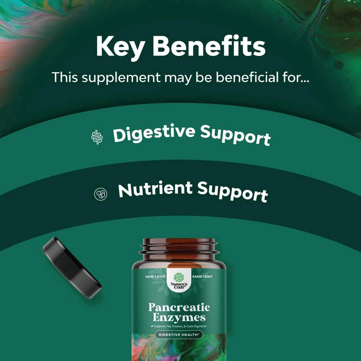 NATURES CRAFT - Natures Craft Pancreatin Digestive Enzymes 120 Capsulas - The Red Vitamin MX - Suplementos Alimenticios - {{ shop.shopifyCountryName }}
