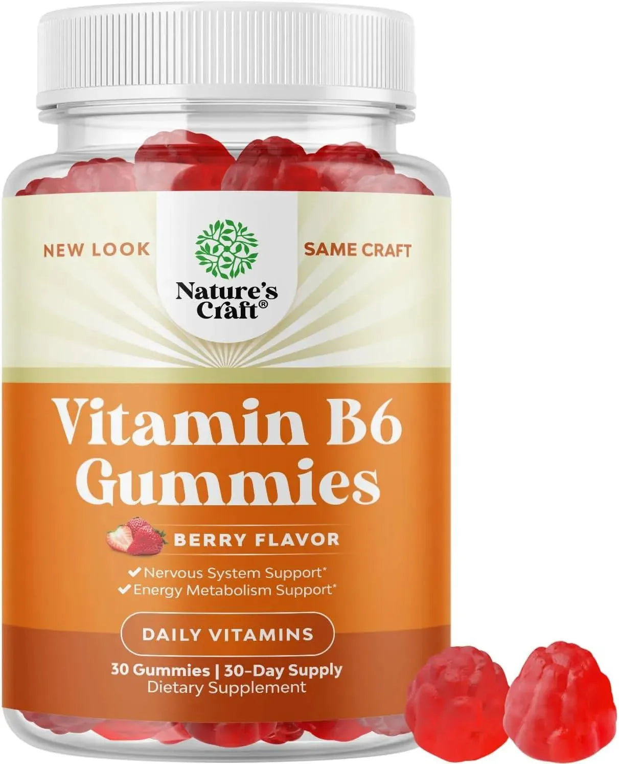 NATURES CRAFT - Natures Craft Potent Vitamin B6 Gummies 30 Gomitas - The Red Vitamin MX - Suplementos Alimenticios - {{ shop.shopifyCountryName }}