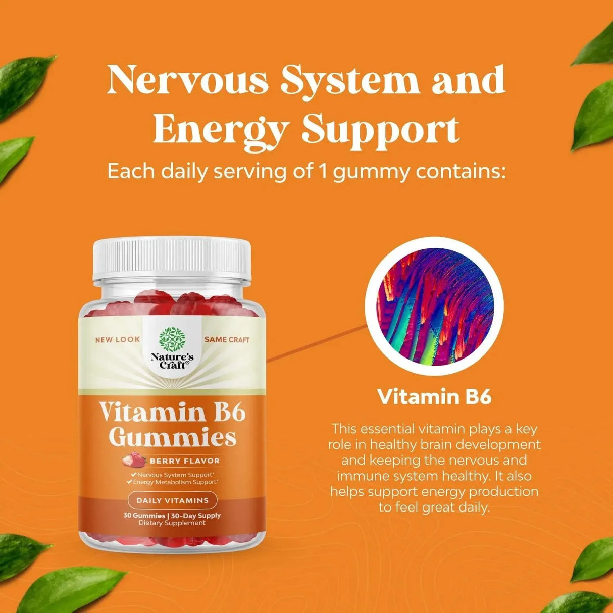 NATURES CRAFT - Natures Craft Potent Vitamin B6 Gummies 30 Gomitas - The Red Vitamin MX - Suplementos Alimenticios - {{ shop.shopifyCountryName }}