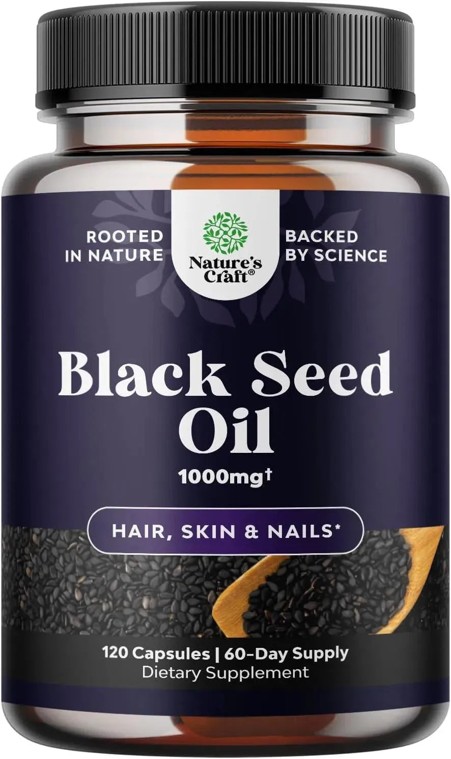 NATURES CRAFT - Natures Craft Vegan Black Seed Oil 120 Capsulas - The Red Vitamin MX - Suplementos Alimenticios - {{ shop.shopifyCountryName }}