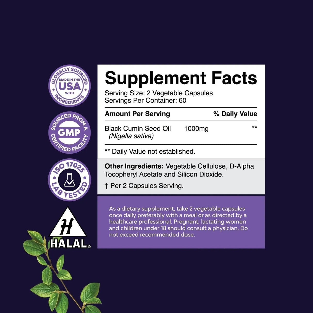 NATURES CRAFT - Natures Craft Vegan Black Seed Oil 120 Capsulas - The Red Vitamin MX - Suplementos Alimenticios - {{ shop.shopifyCountryName }}