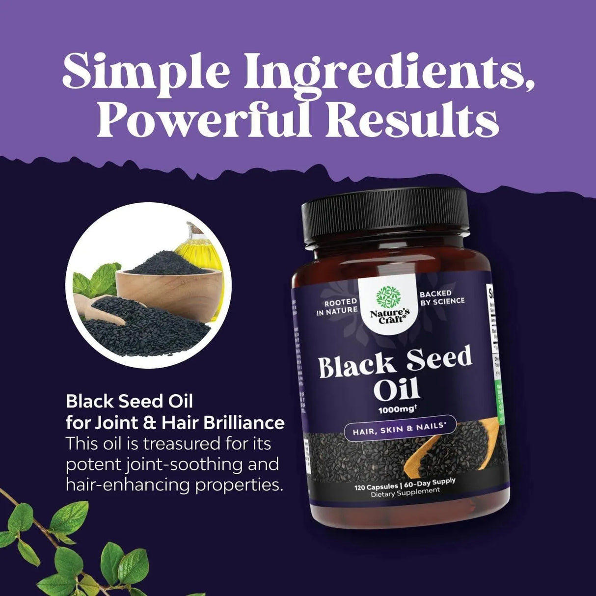 NATURES CRAFT - Natures Craft Vegan Black Seed Oil 120 Capsulas - The Red Vitamin MX - Suplementos Alimenticios - {{ shop.shopifyCountryName }}
