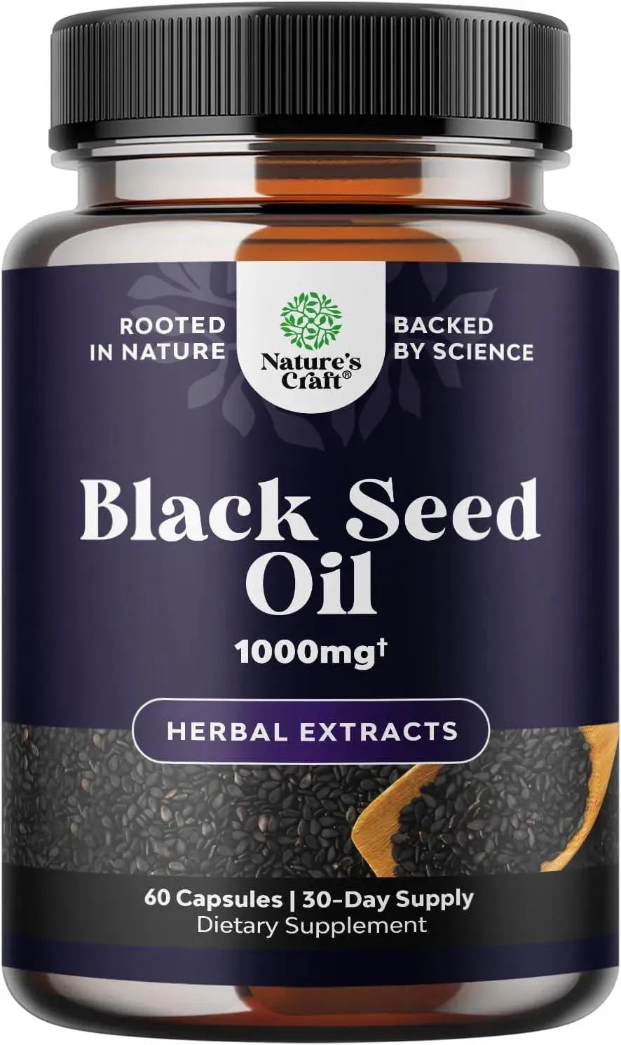 NATURES CRAFT - Natures Craft Vegan Black Seed Oil 60 Capsulas - The Red Vitamin MX - Suplementos Alimenticios - {{ shop.shopifyCountryName }}