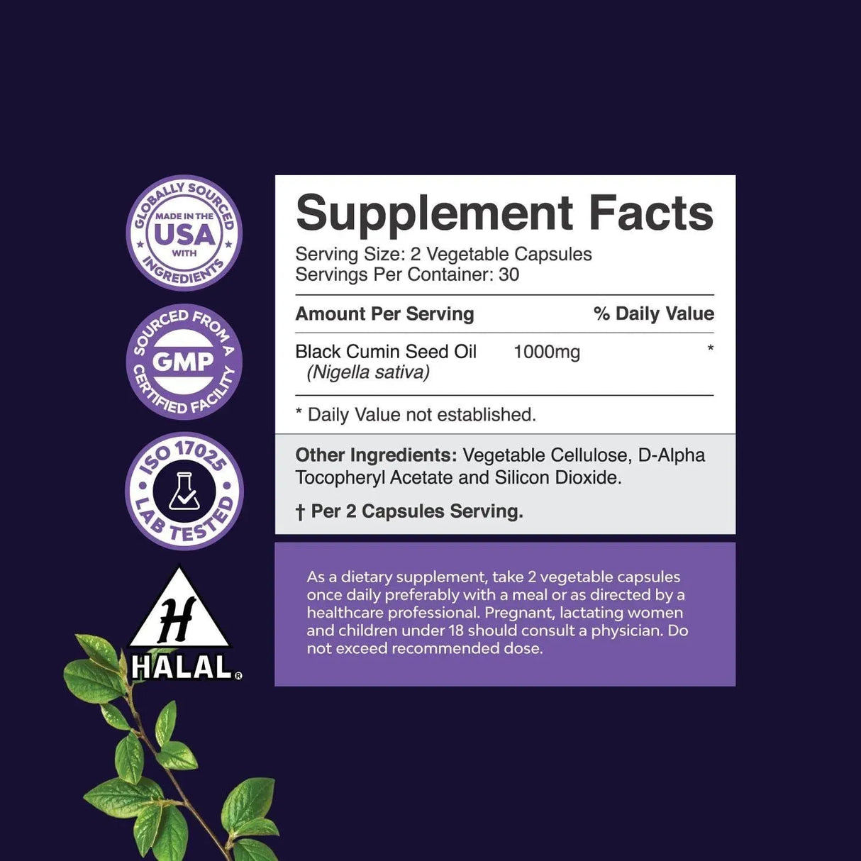 NATURES CRAFT - Natures Craft Vegan Black Seed Oil 60 Capsulas - The Red Vitamin MX - Suplementos Alimenticios - {{ shop.shopifyCountryName }}