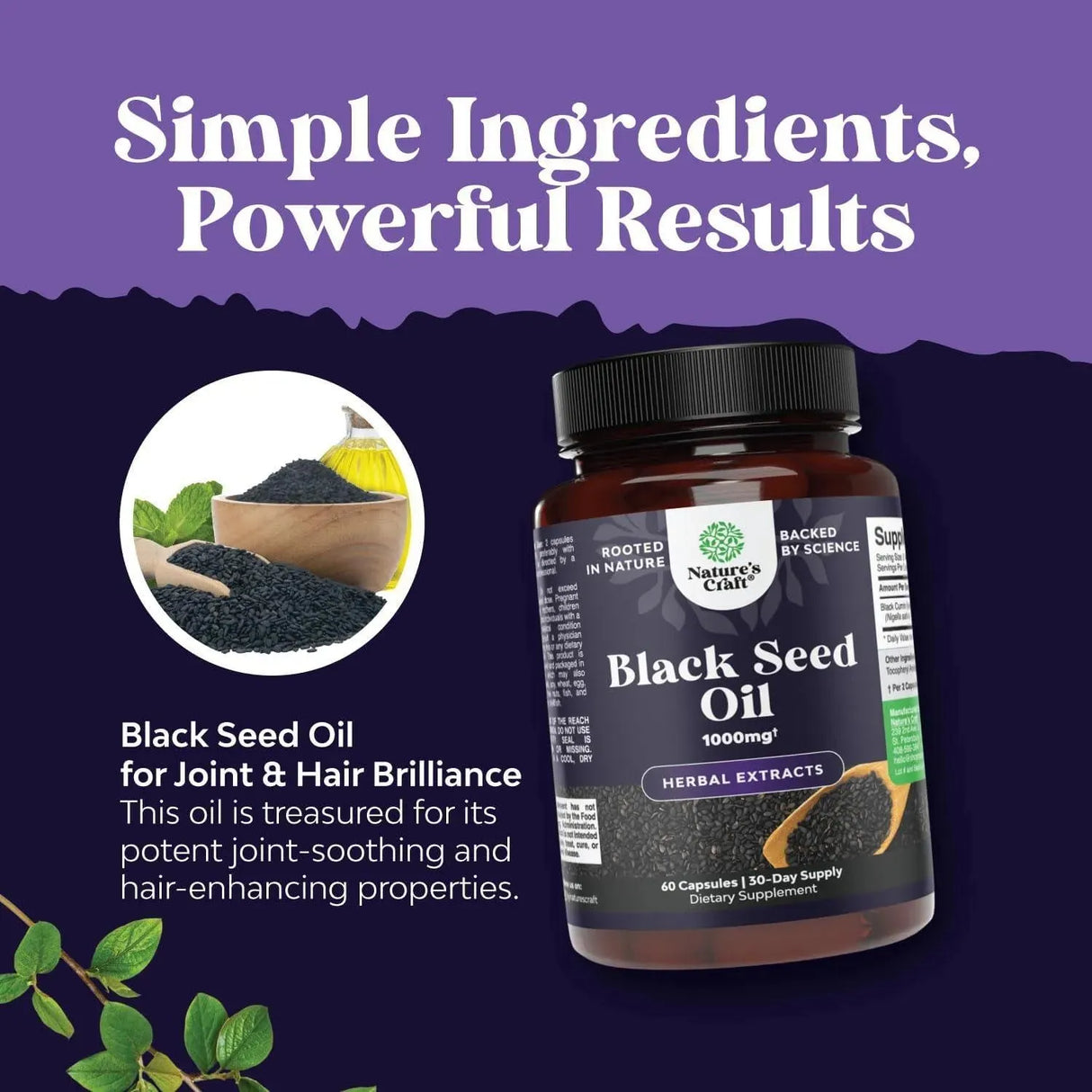 NATURES CRAFT - Natures Craft Vegan Black Seed Oil 60 Capsulas - The Red Vitamin MX - Suplementos Alimenticios - {{ shop.shopifyCountryName }}