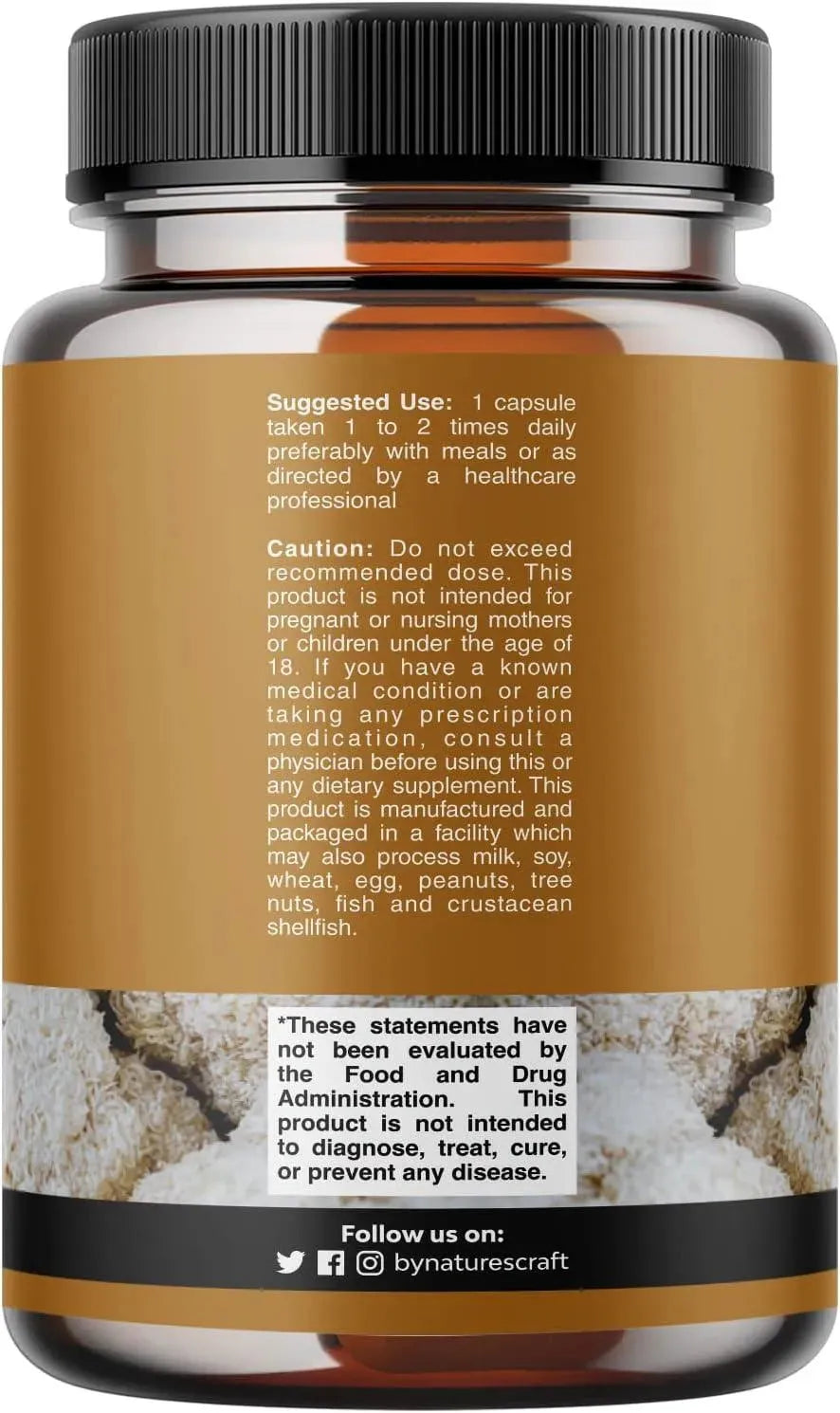 NATURES CRAFT - Nootropic Lions Mane Mushroom 60 Capsulas - The Red Vitamin MX - Suplementos Alimenticios - {{ shop.shopifyCountryName }}