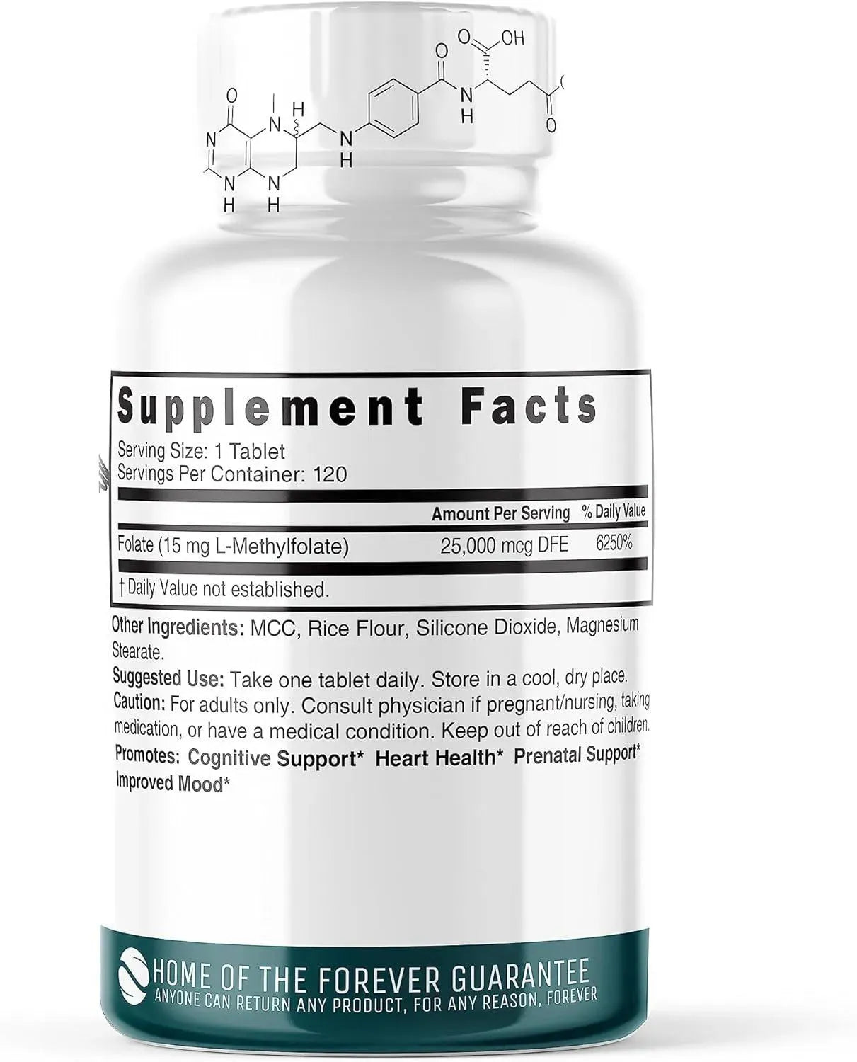 NATURE´S FUSIONS - Nutri 5-MTHF L Methylfolate 15Mg. 120 Tabletas - The Red Vitamin MX - Suplementos Alimenticios - {{ shop.shopifyCountryName }}