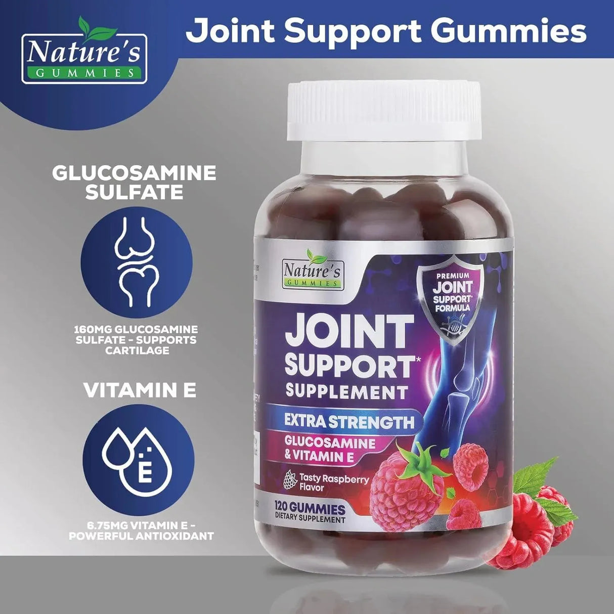 NATURE´S GUMMIES - Nature's Gummies Joint Support Glucosamine 120 Gomitas - The Red Vitamin MX - Suplementos Alimenticios - {{ shop.shopifyCountryName }}