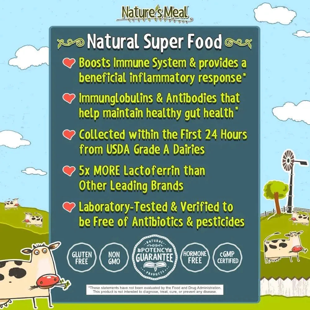 NATURE´S MEAL - Nature's Meal Colostrum Powder Immune Support for Kids 120Gr. - The Red Vitamin MX - Suplementos Alimenticios - {{ shop.shopifyCountryName }}