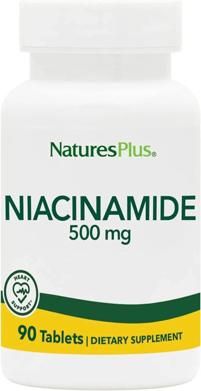 NATURES PLUS - NaturesPlus Niacinamide 500Mg. 90 Tabletas - The Red Vitamin MX - Suplementos Alimenticios - {{ shop.shopifyCountryName }}