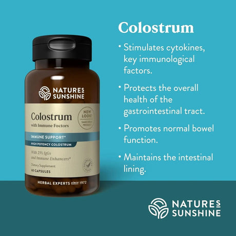 NATURES SUNSHINE - Nature's Sunshine Colostrum with Immune Factors 60 Capsulas - The Red Vitamin MX - Suplementos Alimenticios - {{ shop.shopifyCountryName }}