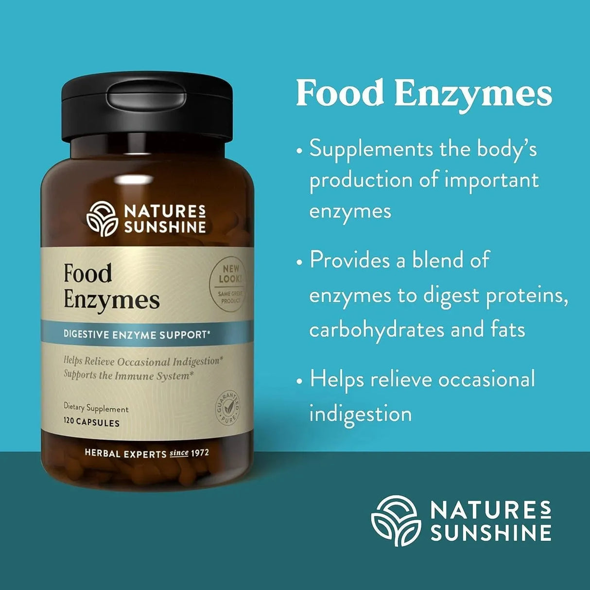 NATURES SUNSHINE - Nature's Sunshine Digestive Enzymes 120 Capsulas - The Red Vitamin MX - Suplementos Alimenticios - {{ shop.shopifyCountryName }}