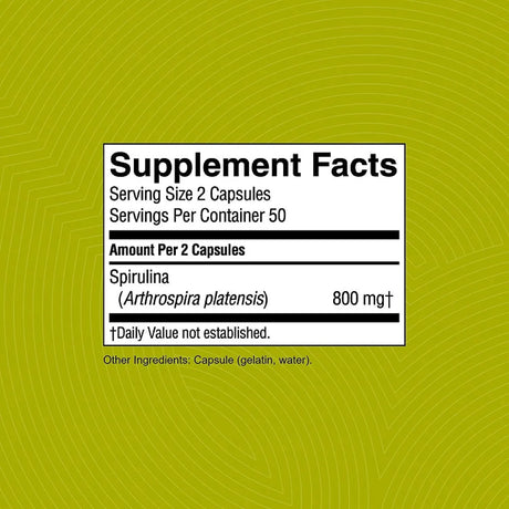 NATURES SUNSHINE - Nature's Sunshine Spirulina 100 Capsulas - The Red Vitamin MX - Suplementos Alimenticios - {{ shop.shopifyCountryName }}