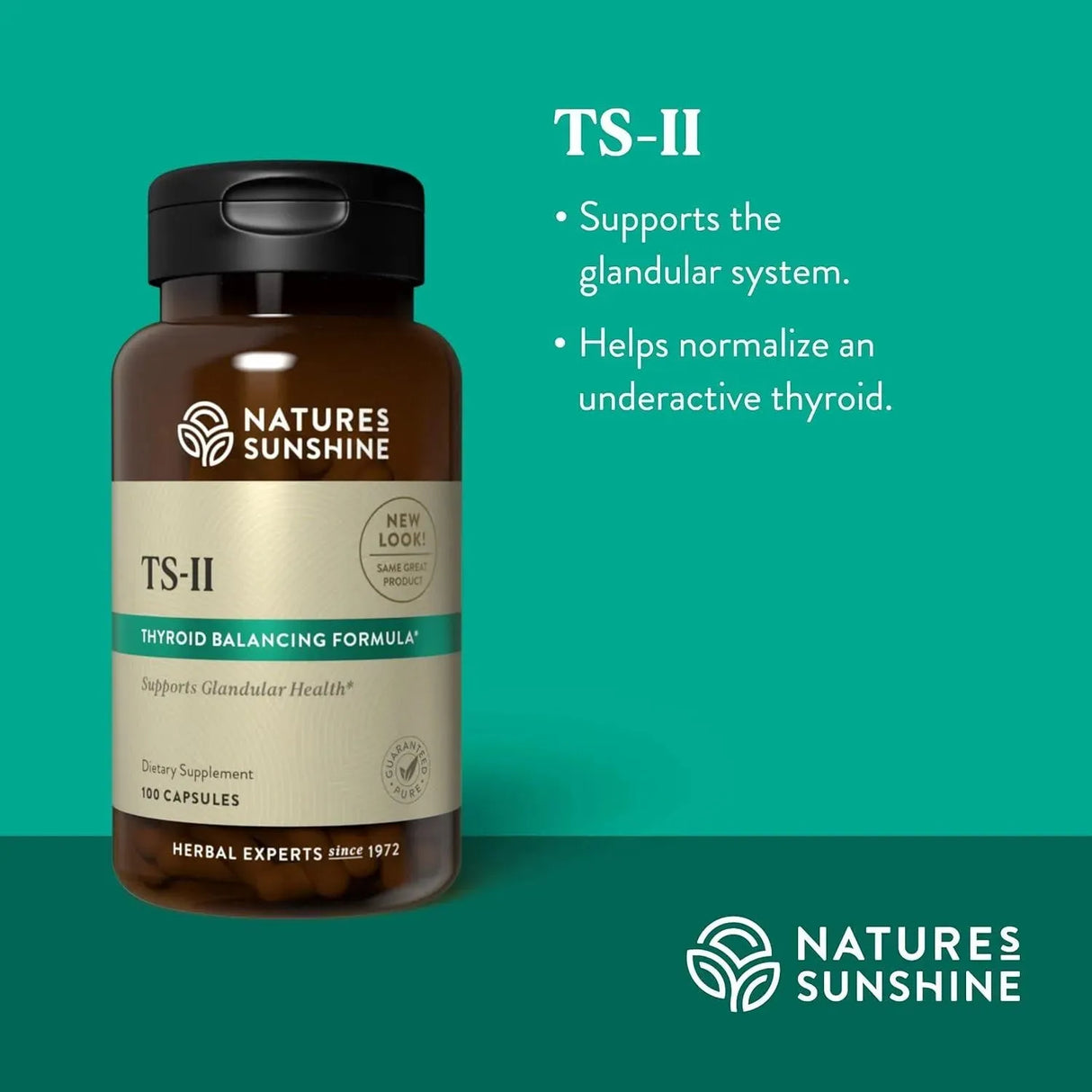 NATURES SUNSHINE - Nature's Sunshine TS II Supports Proper Thyroid Function 100 Capsulas - The Red Vitamin MX - Suplementos Alimenticios - {{ shop.shopifyCountryName }}