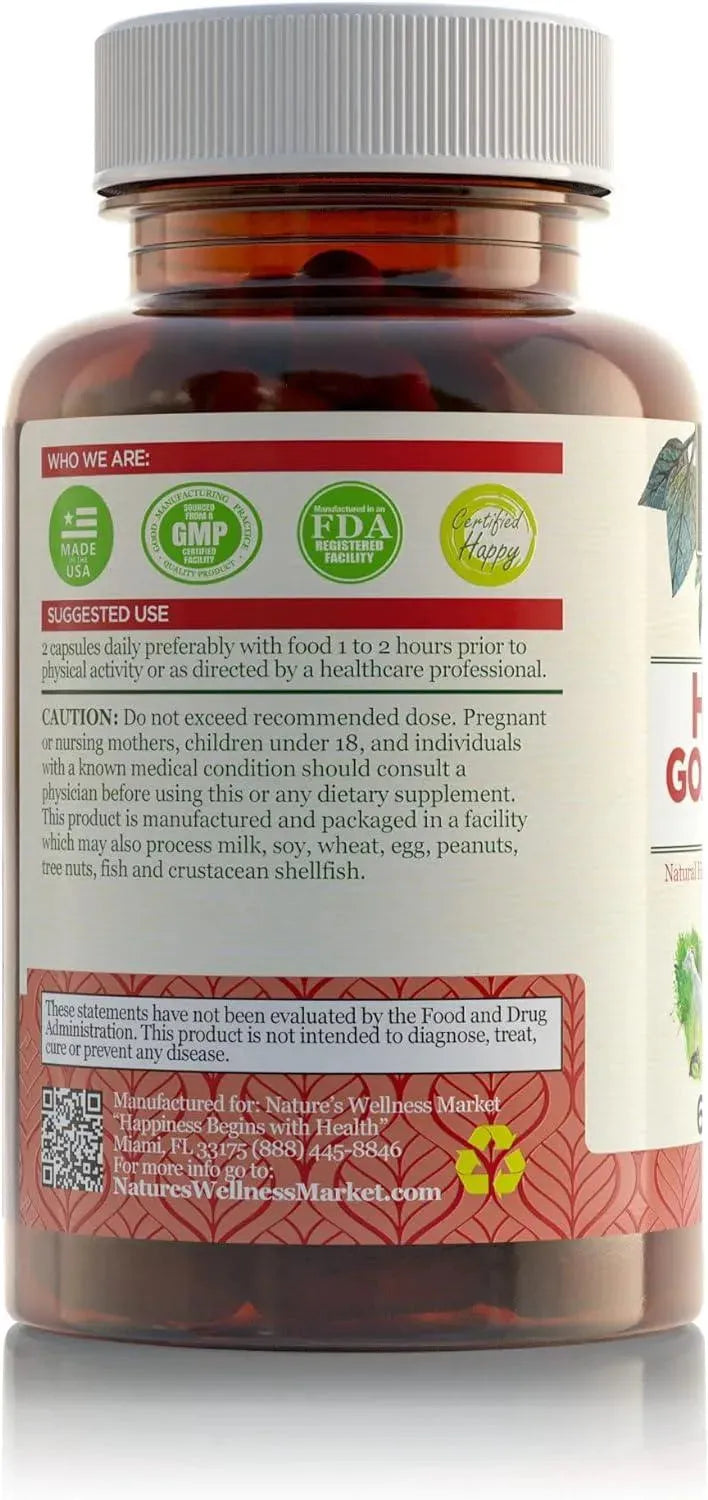 NATURES WELLNESS - Natures Wellness Horny Goat Weed Extract with Maca 60 Capsulas - The Red Vitamin MX - Suplementos Alimenticios - {{ shop.shopifyCountryName }}