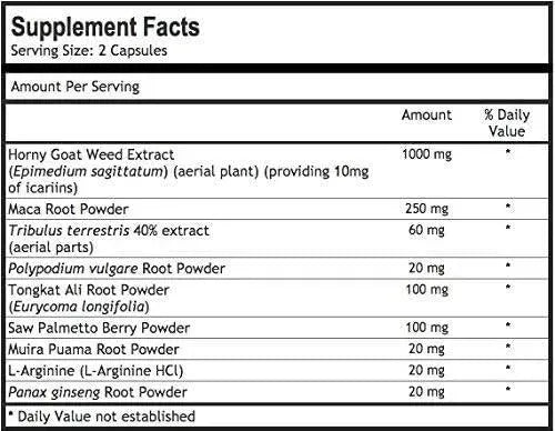 NATURES WELLNESS - Natures Wellness Horny Goat Weed Extract with Maca 60 Capsulas - The Red Vitamin MX - Suplementos Alimenticios - {{ shop.shopifyCountryName }}