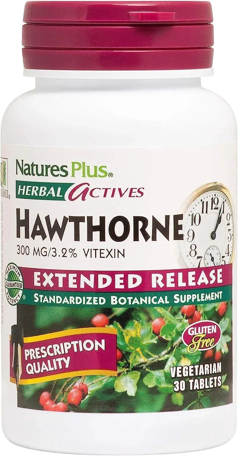 NATURES PLUS - NaturesPlus Herbal Actives Hawthorne 300Mg. 30 Tabletas - The Red Vitamin MX - Suplementos Alimenticios - {{ shop.shopifyCountryName }}
