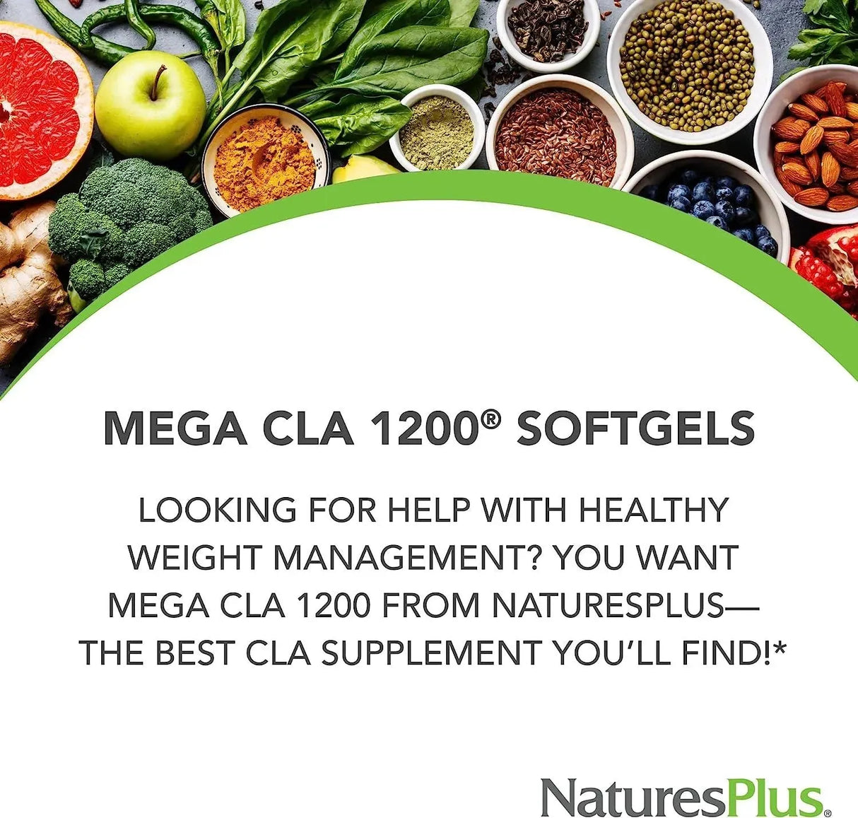 NATURES PLUS - NaturesPlus Mega CLA 1200Mg. 60 Capsulas Blandas - The Red Vitamin MX - Suplementos Alimenticios - {{ shop.shopifyCountryName }}