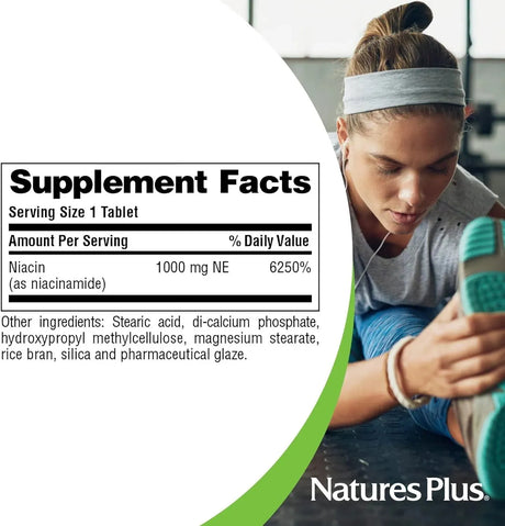 NATURES PLUS - NaturesPlus Niacinamide 1000Mg. 90 Tabletas 2 Pack - The Red Vitamin MX - Suplementos Alimenticios - {{ shop.shopifyCountryName }}
