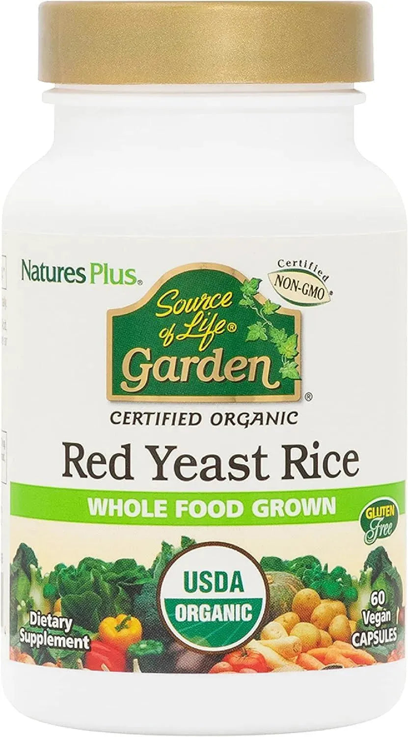 NATURES PLUS - NaturesPlus Source of Life Garden Certified Organic Red Yeast Rice 600Mg. 60 Capsulas - The Red Vitamin MX - Suplementos Alimenticios - {{ shop.shopifyCountryName }}
