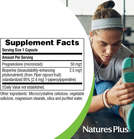 NATURES PLUS - NaturesPlus Ultra Pregnenolone 50Mg. 60 Capsulas - The Red Vitamin MX - Suplementos Alimenticios - {{ shop.shopifyCountryName }}