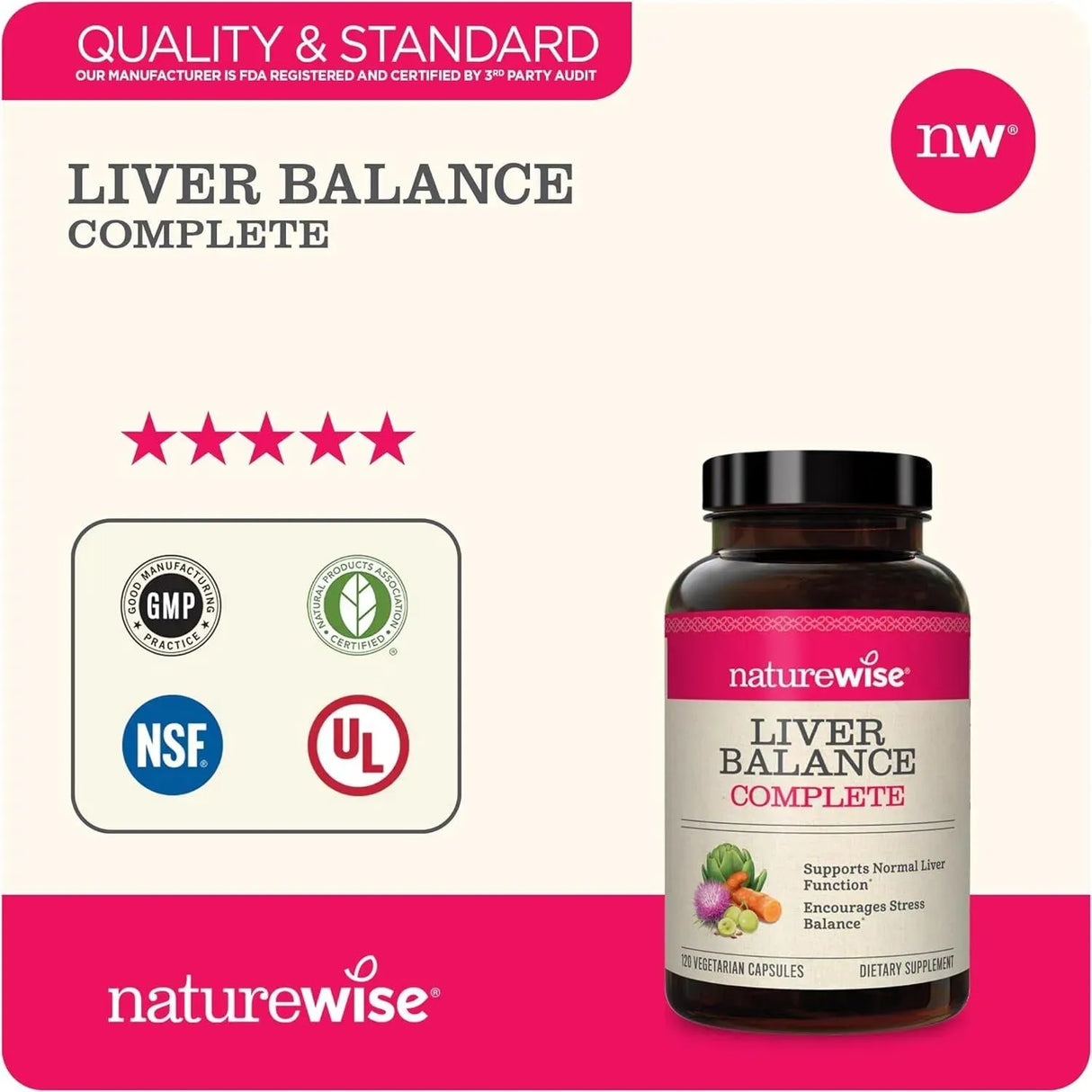 NATUREWISE - NatureWise Liver Detox Cleanse 120 Capsulas - The Red Vitamin MX - Suplementos Alimenticios - {{ shop.shopifyCountryName }}
