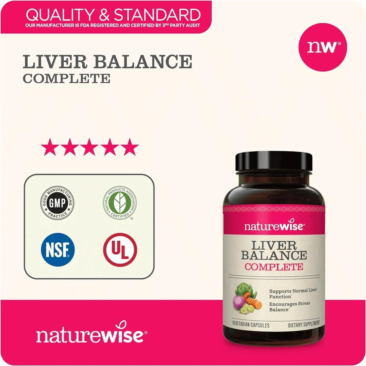NATUREWISE - NatureWise Liver Detox Cleanse 60 Capsulas - The Red Vitamin MX - Suplementos Alimenticios - {{ shop.shopifyCountryName }}