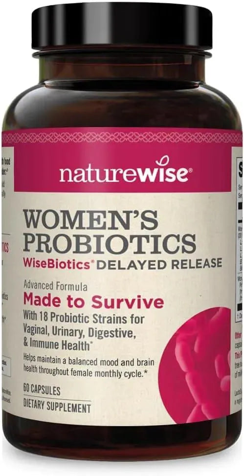 NATUREWISE - NatureWise Probiotics for Women Time-Release 60 Capsulas - The Red Vitamin MX - Suplementos Alimenticios - {{ shop.shopifyCountryName }}